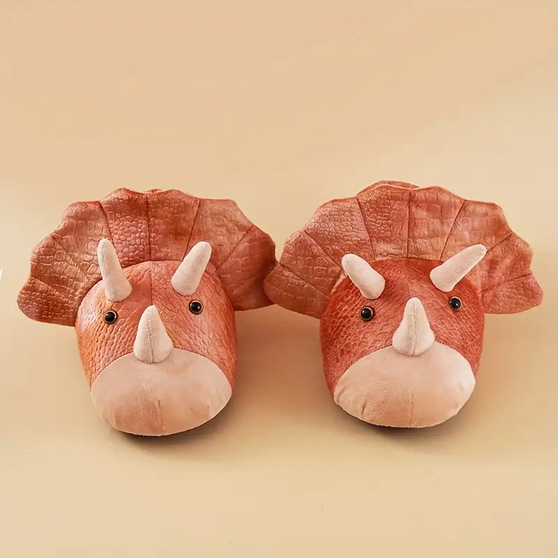 Pink Dinosaur Slippers
