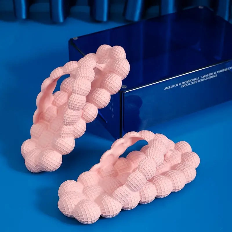 Pink Bubble Flip Flops