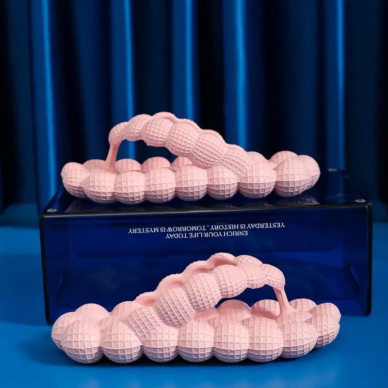 Pink Bubble Flip Flops