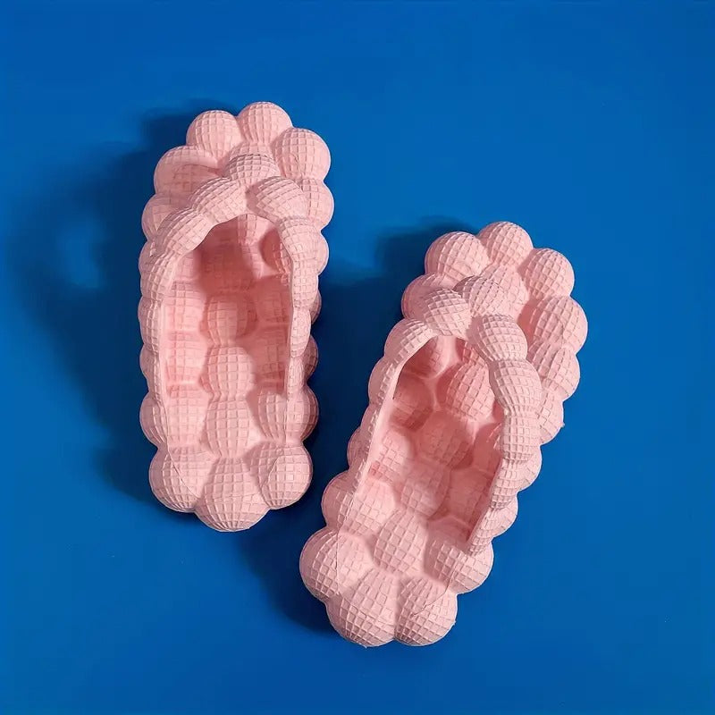 Pink Bubble Flip Flops