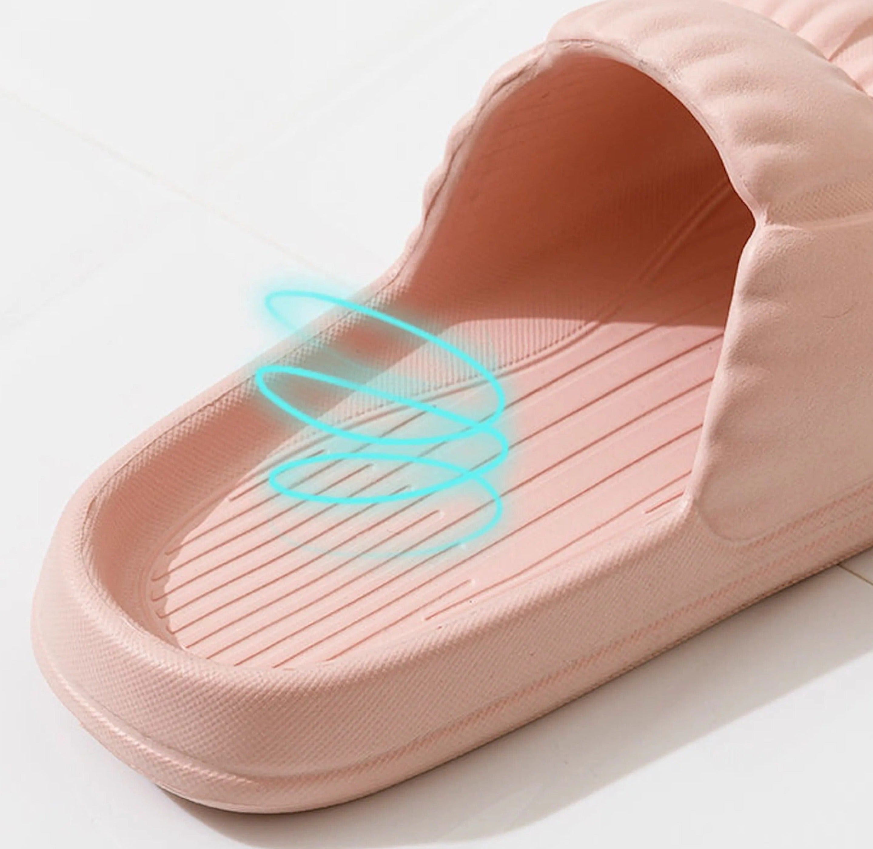 Pink Candy Puff Slides
