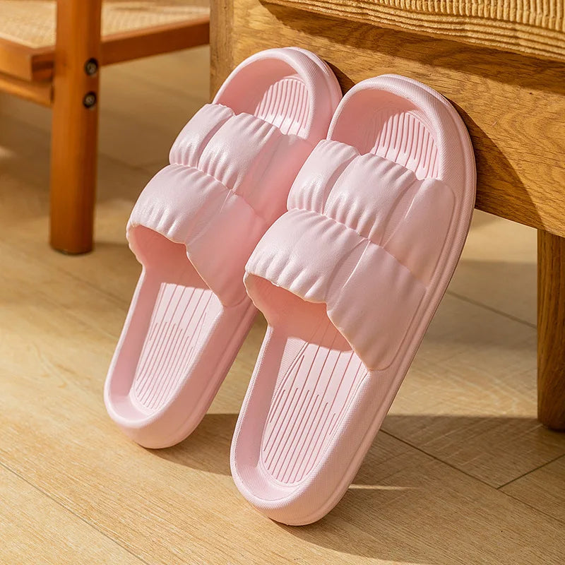 Pink Candy Puff Slides