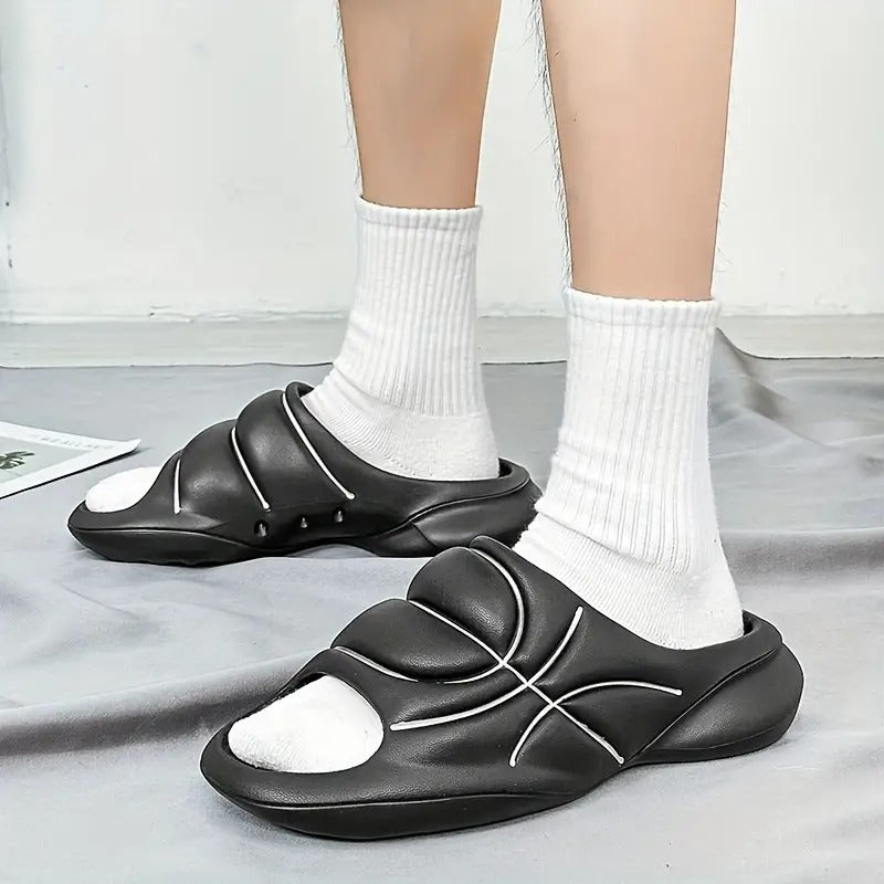 Black Basketball Slides