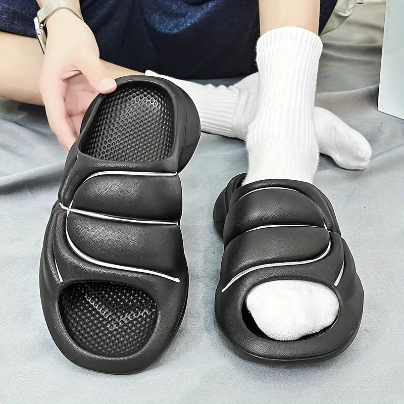 Black Basketball Slides