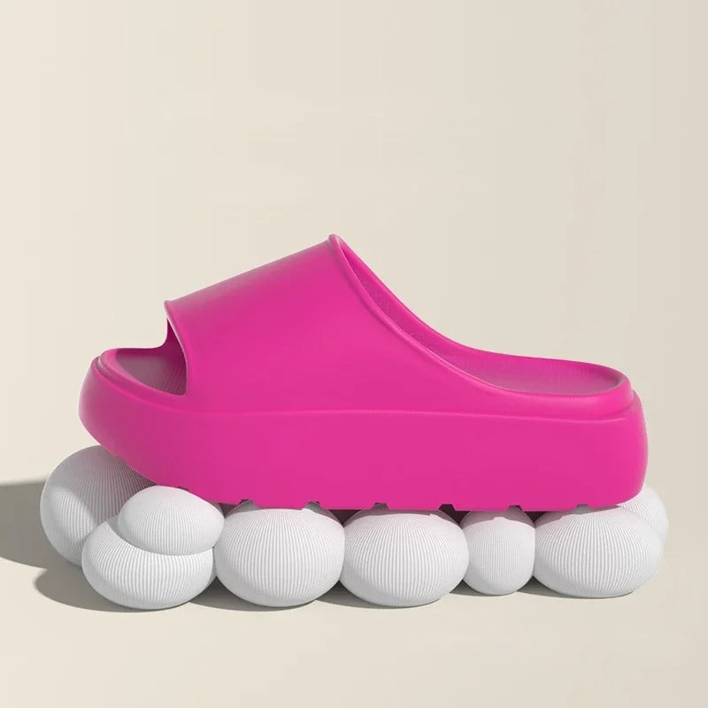 Pink Platform Women Slides