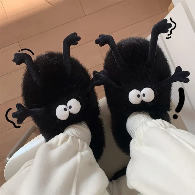 Fluffy Susuwatari Slippers