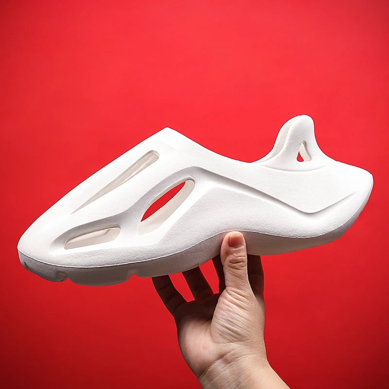 White Hollow Neo Slippers