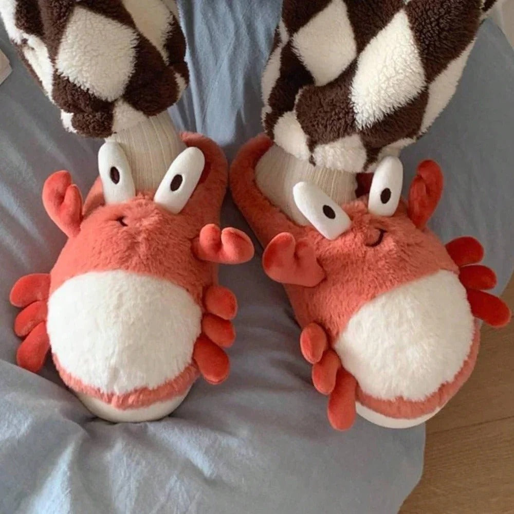 Happy Crab Slippers