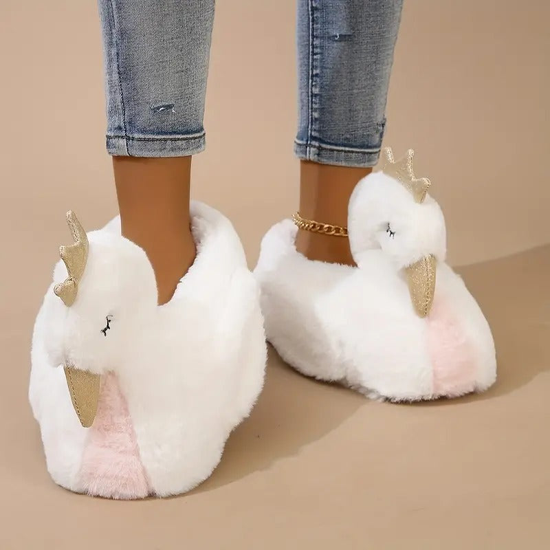 White Swan Slippers