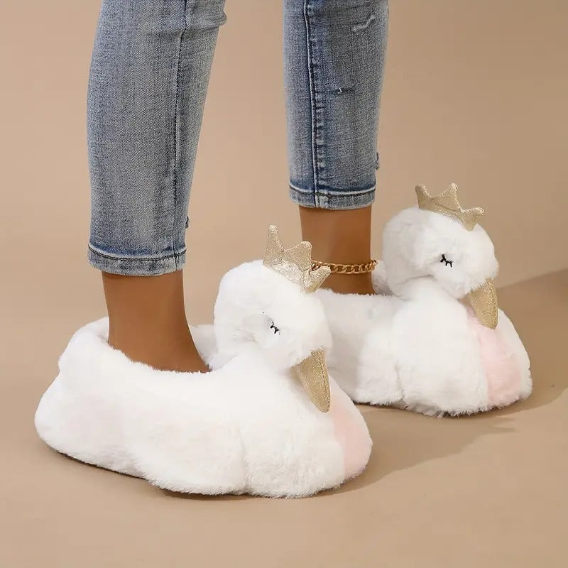 White Swan Slippers
