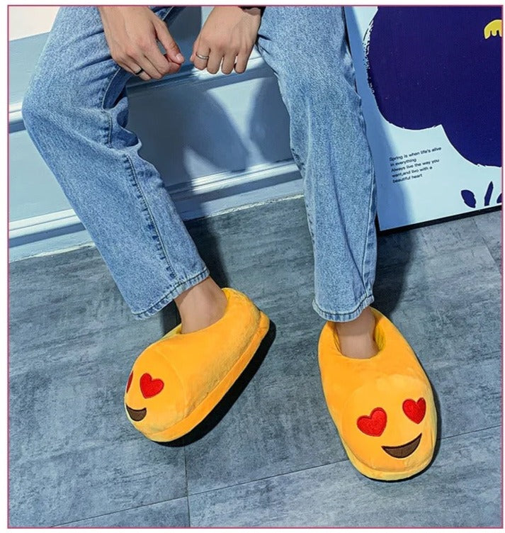 Heart Eyes Emoji Slippers