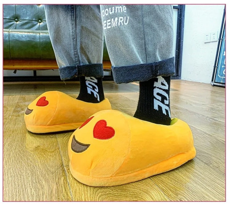 Heart Eyes Emoji Slippers