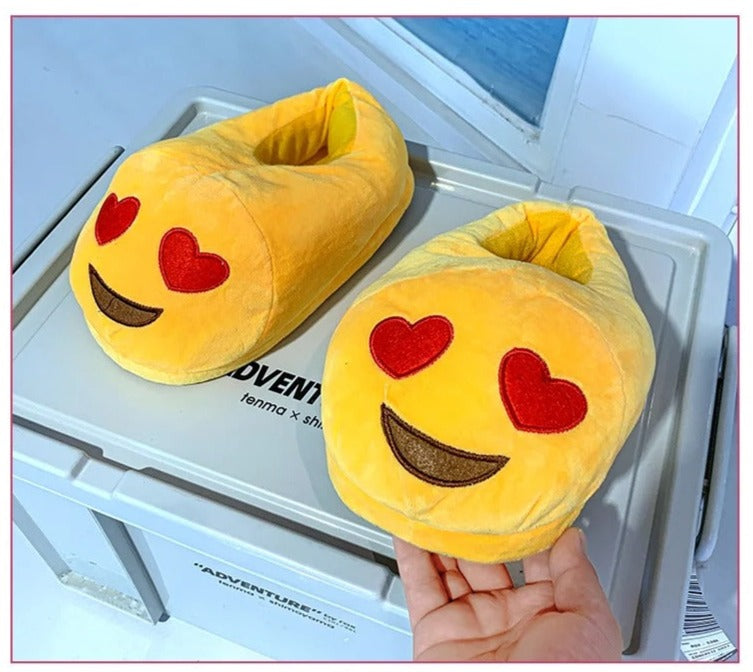 Heart Eyes Emoji Slippers