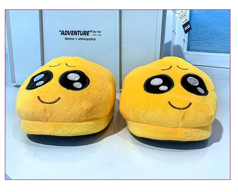 Holding Back Tears Emoji Slippers
