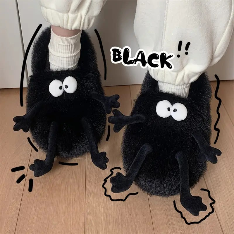 Fluffy Susuwatari Slippers