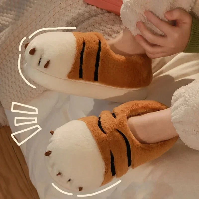 Tiger Paw Slippers