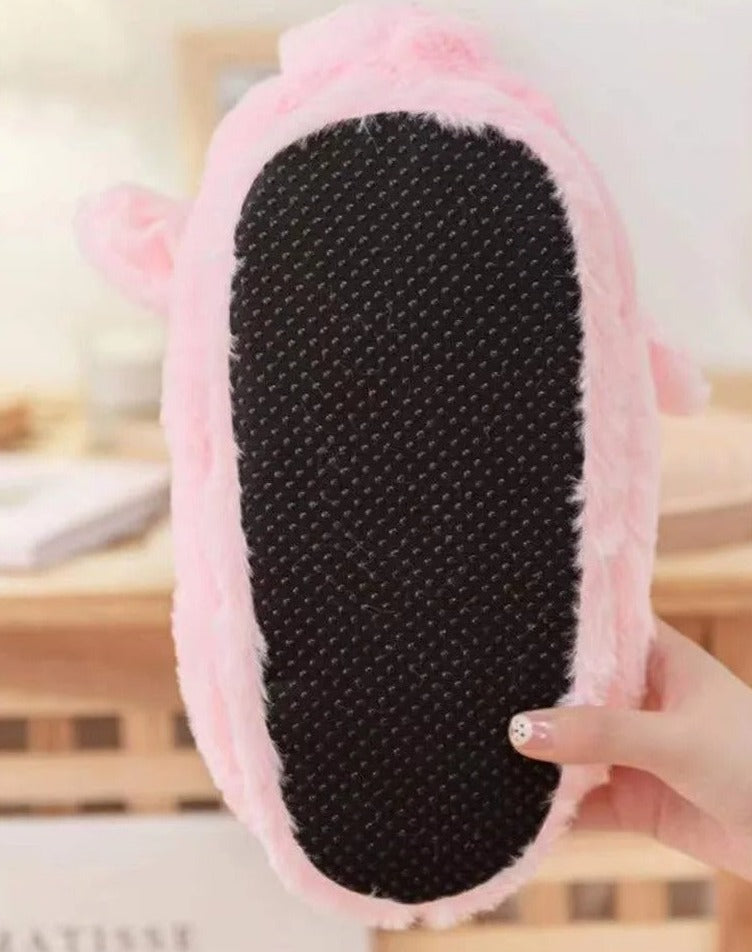 Fluffy Pig Slippers