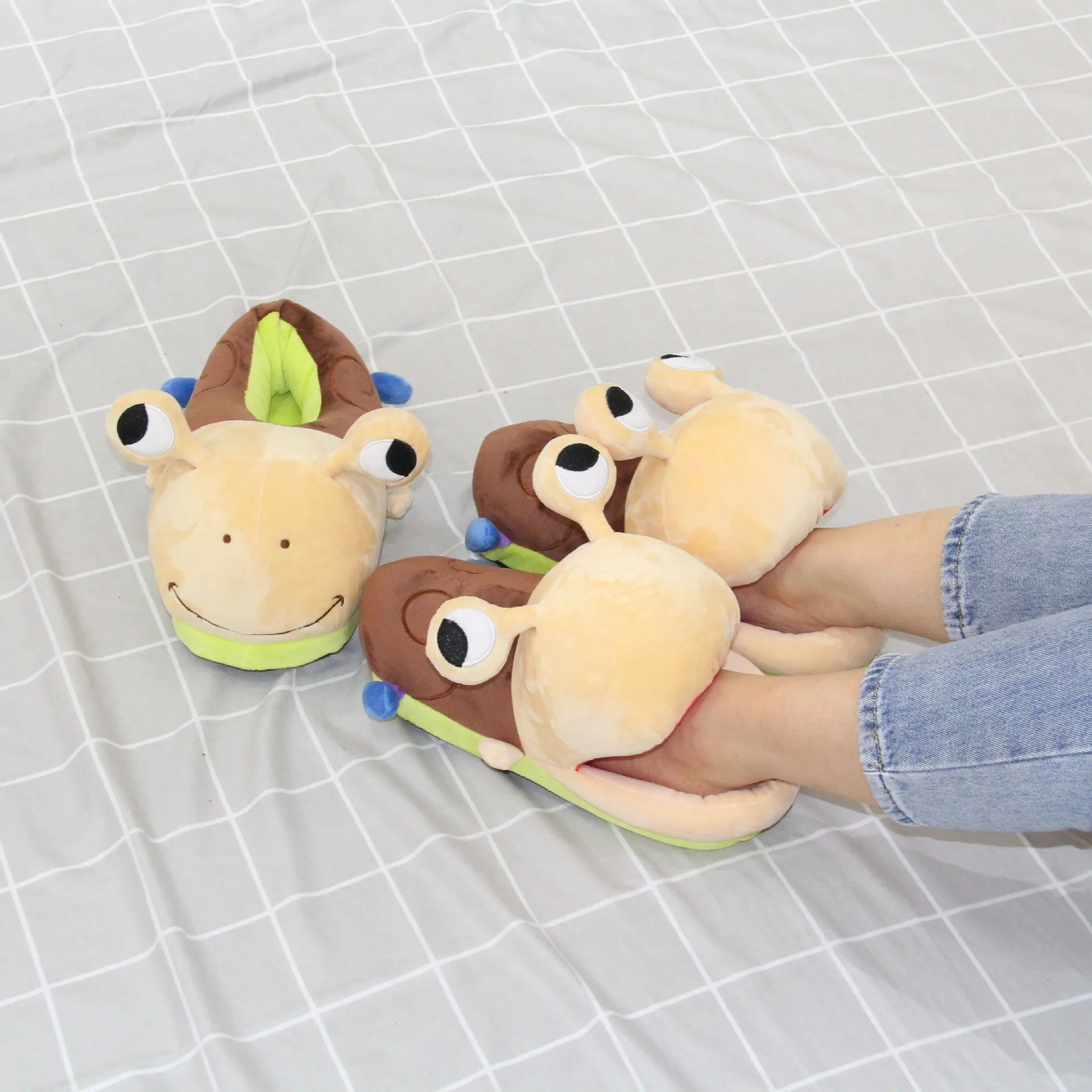 Happy Snail Slippers