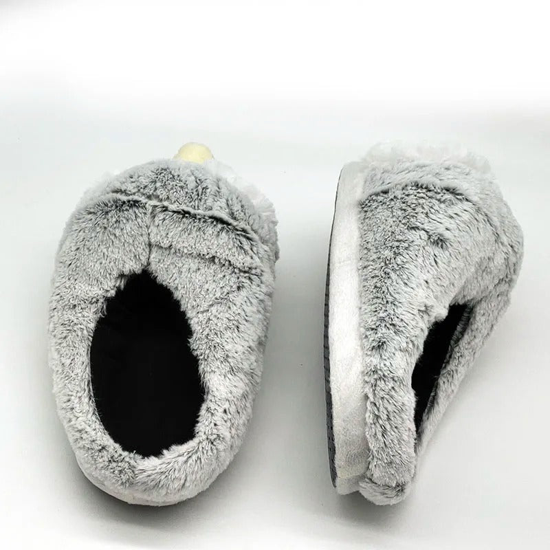 Fluffy Penguin Slippers