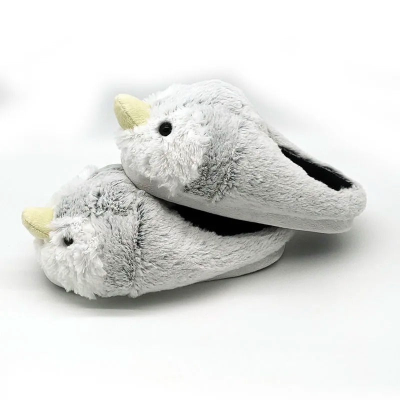 Fluffy Penguin Slippers