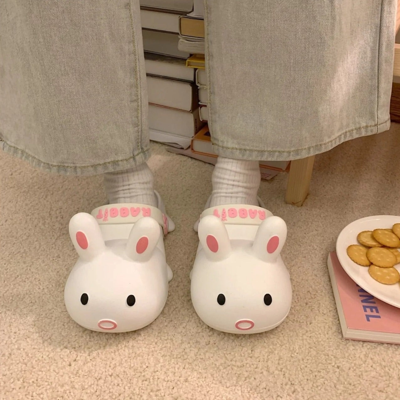 White Rabbit Slippers