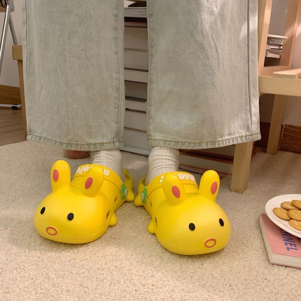 Yellow Rabbit Slippers
