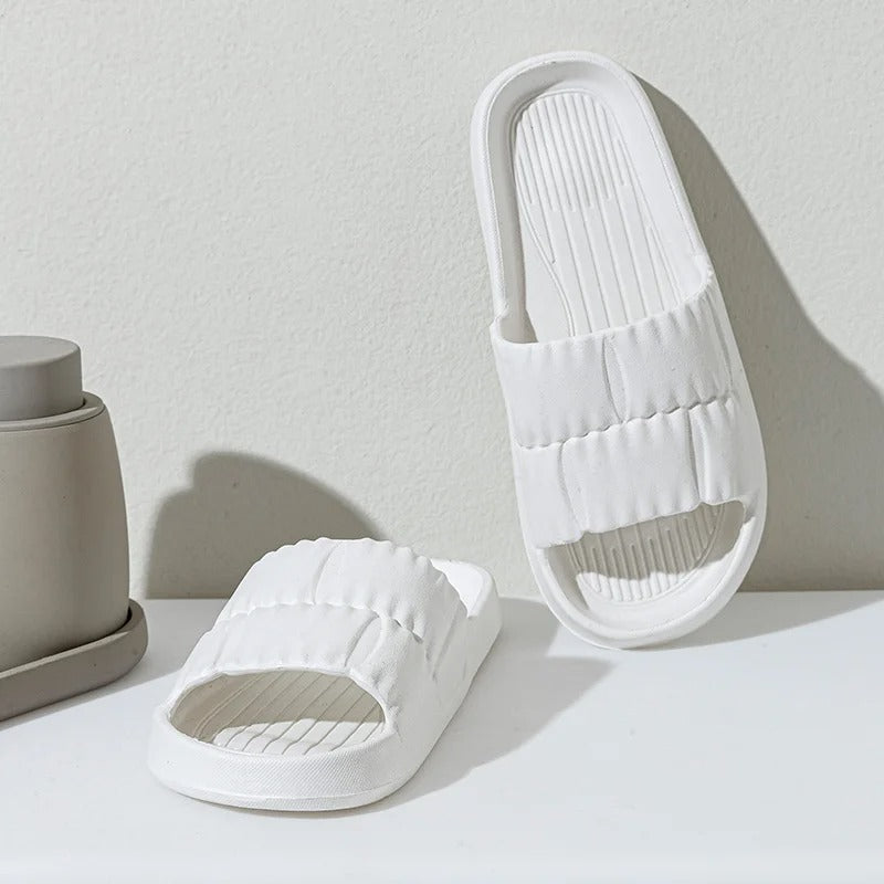 White Candy Puff Slides